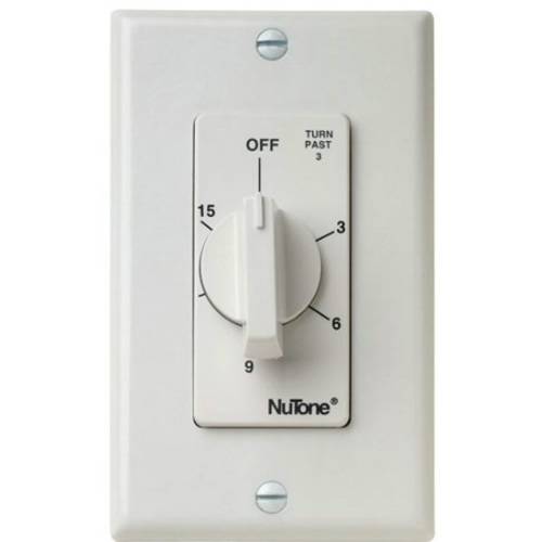 Nutone Timer, 20A 15 Minute Time Control - White