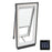 VELUX Skylight, 30 9/16" W x 46 1/4" H Solar Powered Fresh Air Venting Deck-Mount w/Laminated LowE3 Glass & Solar Blackout Blind - White