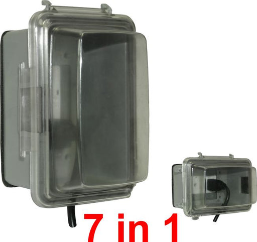 Orbit WIU-1UD Electric Box, 3 1/2" Deep Plastic Universal In-Use Weatherproof Receptacle Cover - 1-Gang - Gray