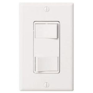 Panasonic Light Switch, WhisperControl Dual Function ON/OFF, Fan & Light Switch - White