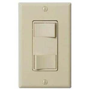 Panasonic Light Switch, WhisperControl Dual Function ON/OFF, Fan & Light Switch - Almond