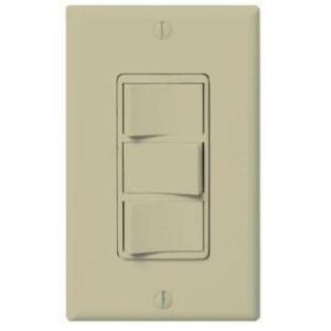 Panasonic Light Switch, WhisperControl Triple Function, ON/OFF, Fan/Light/Night-Light Switch - Almond