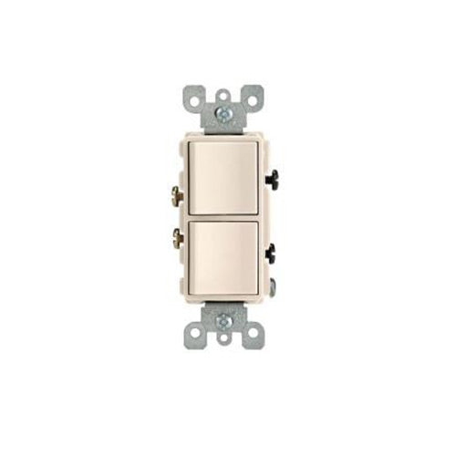 Leviton 15 Amp Decora Combination Switch, Light Almond     