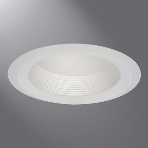 Halo Recessed Lighting Trim, 6" Shallow Full Cone White Baffle, White Self-Flange Ring