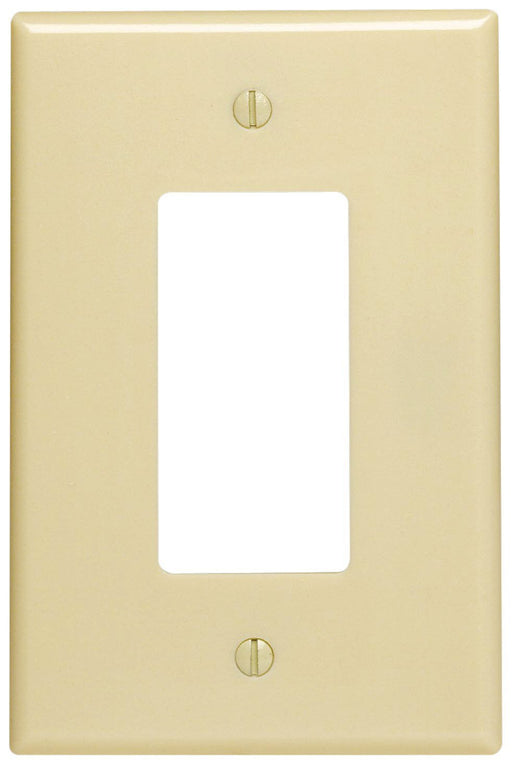 Leviton Electrical Wall Plate, Oversized Decora/GFCI Decora, 1-Gang - Ivory