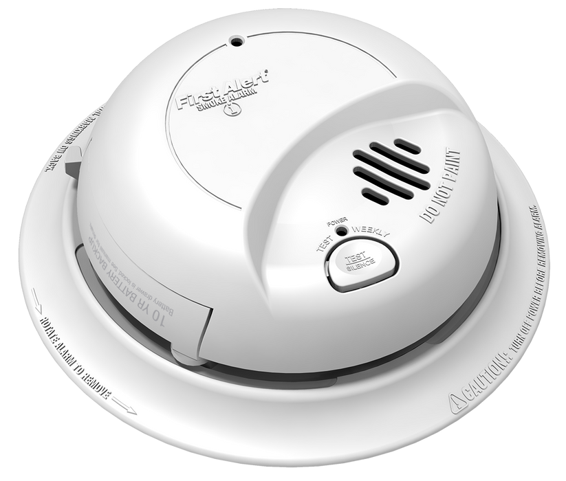 BRK Smoke Alarm, Hard Wired w/Lithium Battery Backup in Locked Drawer - Ionization
