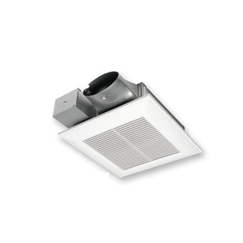 Panasonic WhisperValue Multi-Speed Bath Fan, Energy Star DC Pick-A-Flow 50, 80, or 100 CFM w/ Condensation Sensor - 4" Duct