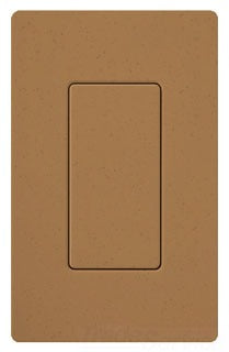 Lutron Non-Decora Wall Plate, Designer Blank Insert - Satin Terracotta