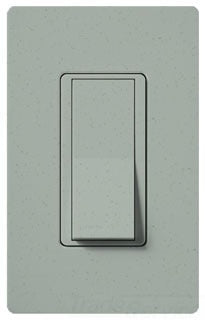 Lutron General Purpose Switch, 15A, 120/277 VAC at 60 Hz, 3-Way, Back Wired, Standard Rocker - Satin Bluestone