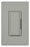 Lutron Wall Dimmer, Rocker w/ Tap On/Off, Fade to Off Switch, 1-Pole/Multi-Location, 120 VAC at 60 Hz, Electronic Low Voltage, 600W - Gloss Gray