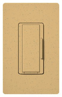 Lutron Companion Wall Dimmer, 8.3A, 120 VAC at 60 Hz, Rocker w/ Tap On/Off, Fade to Off Switch, Multi-Location - Satin Goldstone