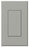 Lutron Non-Decora Wall Plate, Architectural Blank Insert - Matte Gray