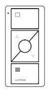 Lutron Wireless Dimmer, 3 VDC Pico 3-Button - Gloss White