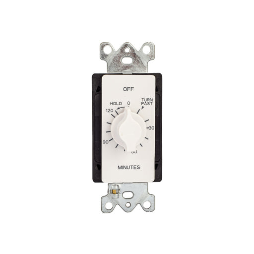 NSI Tork A502HHW Light Timer, 125-277V SPDT, 2-Hour Spring Wound Twist w/ Hold - White