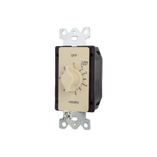 NSI Tork A512H Light Timer, 125-277V SPDT, 12-Hour Spring Wound Twist - Ivory
