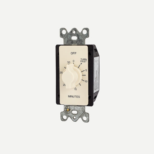 NSI Tork A530MA Light Timer, 125-277V SPDT, 30-Minute Spring Wound Twist - Light Almond