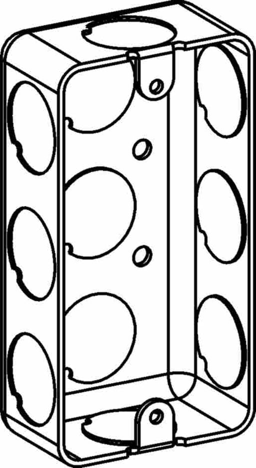 Orbit DHSSB-1-50 Electric Box, 1 1/4" Deep Handy Box w/1/2" Knockouts1-Gang
