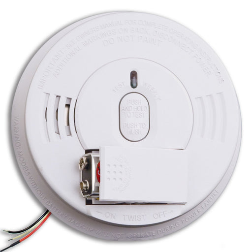 Kidde Smoke Detector, 120V Hardwired Ionization w/9V Back-Up Battery & Front Battery Door (21006376) - 36 Pack