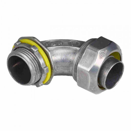 Orbit LT90-300 Connector, 3" Liquid Tight Non-Insulated Zinc 90 Degree Angle